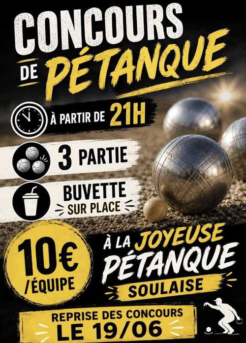 Concours de pétanque en Doublette - Soual