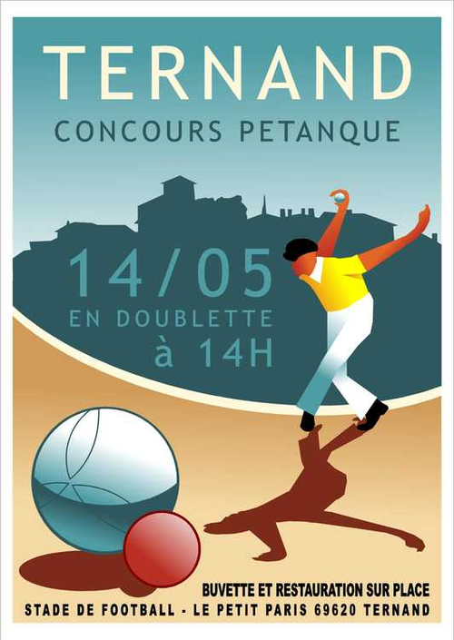 Concours de pétanque en Doublette - Ternand