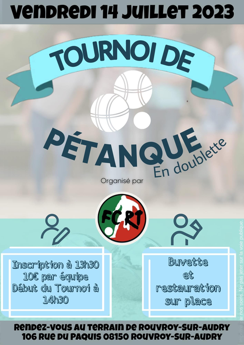 Concours de pétanque en Doublette - Thin-le-Moutier