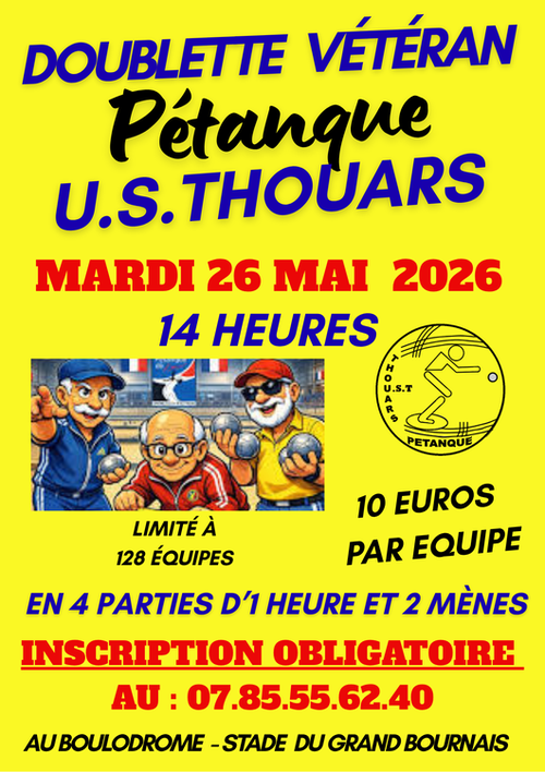 Concours de pétanque en Doublette - Thouars