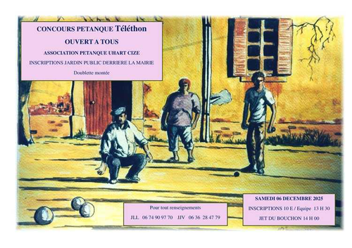 Concours de pétanque en Doublette - Uhart-Cize