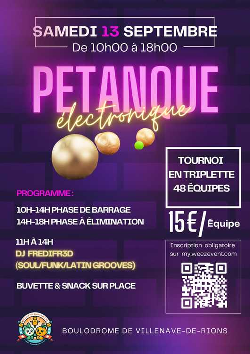 Concours de pétanque en Triplette Mixte - Villenave-de-Rions
