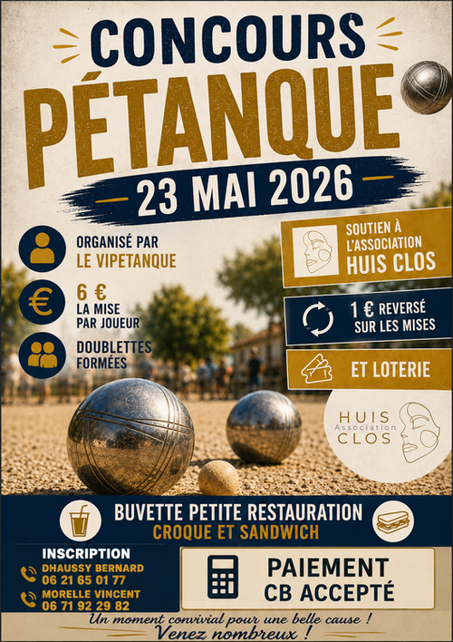 Concours de pétanque en Doublette - Villers-en-Cauchies
