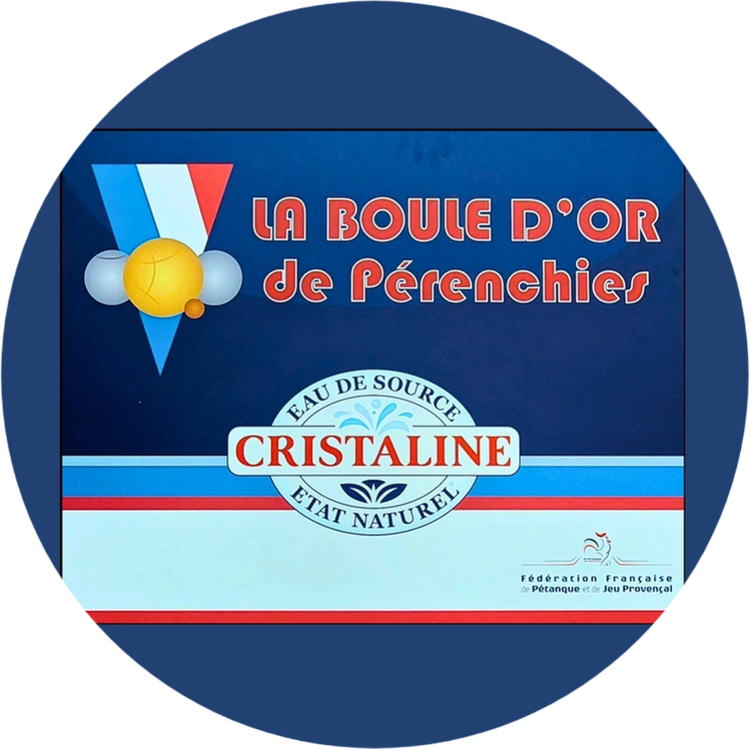 Logo du club de pétanque La boule d'or de Pérenchies - club à Pérenchies - 59840