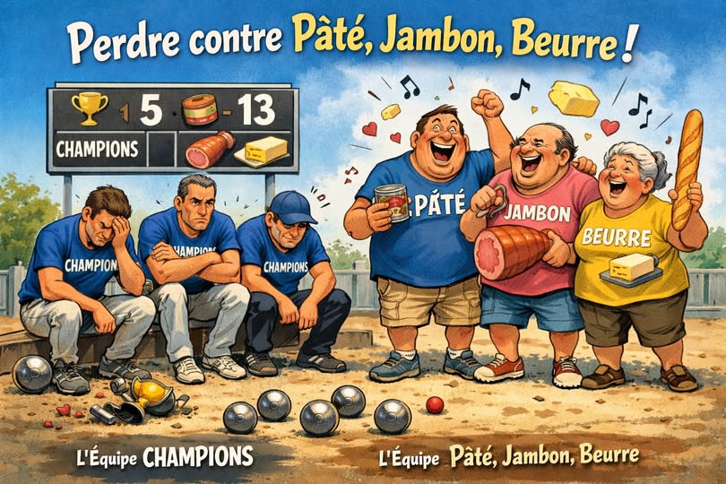 Perdre contre Pâté, Jambon, Beurre - Pétanque - Actualité Pétanque Génération