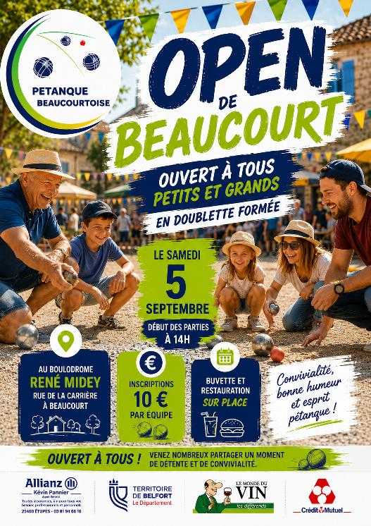Concours de pétanque Ouvert à tous - Beaucourt