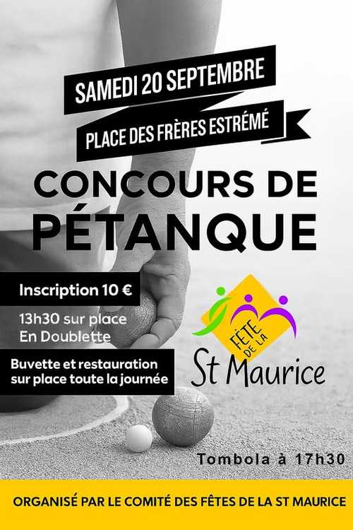 Concours en Doublette le 20 septembre 2025 - Belin-Béliet - 33830