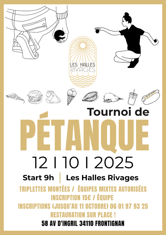 Concours en Triplette Mixte le 12 octobre 2025 - Frontignan - 34110