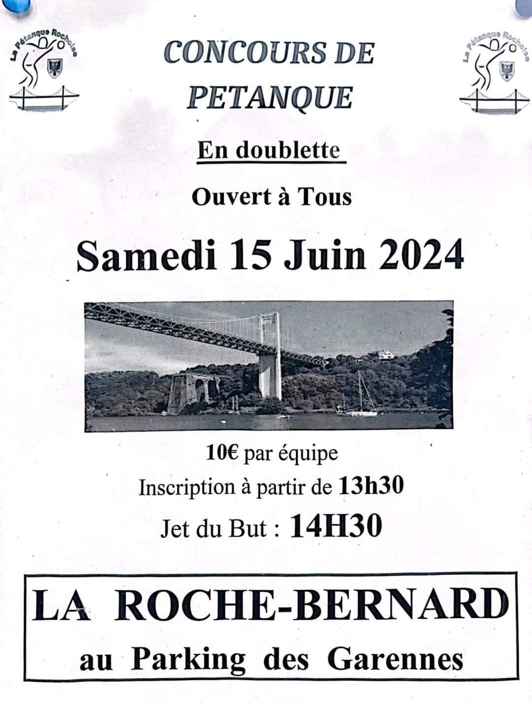 Concours de pétanque Ouvert à tous - La Roche-Bernard