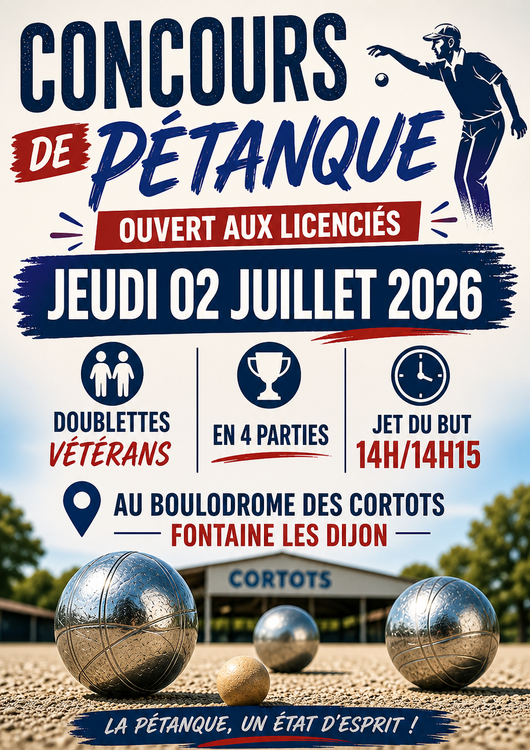 Concours de pétanque Officiel Vétéran - Lieu à définir (21)