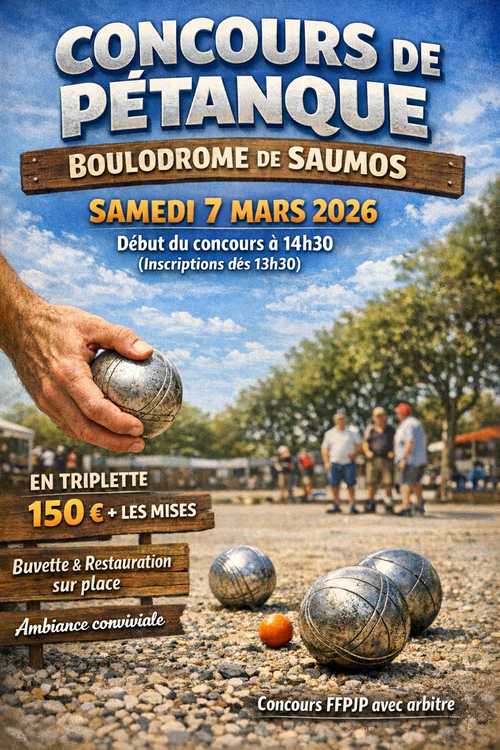 Concours de pétanque Officiel - Lieu à définir (33)