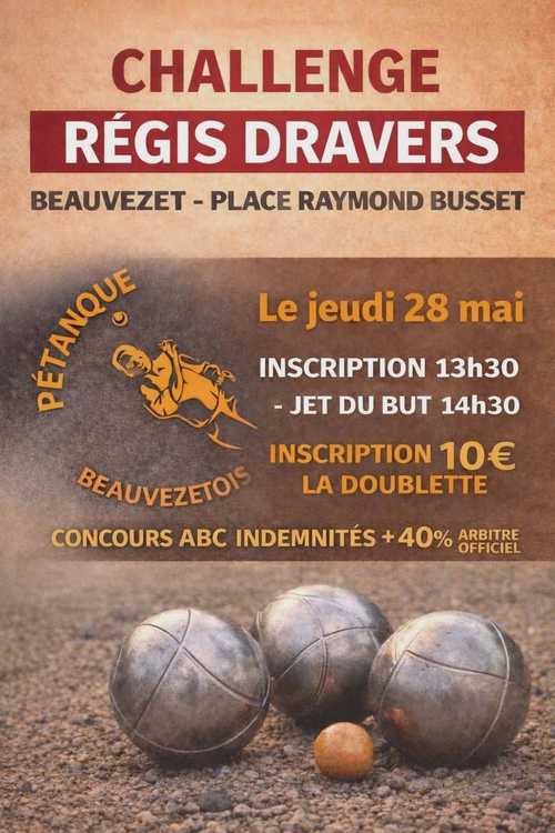 Concours en Doublette le 28 mai 2026 - Lieu à définir (63) - 00000