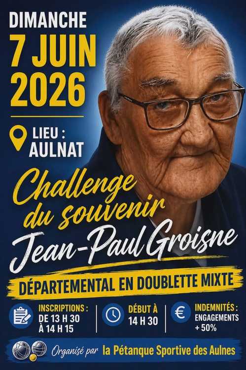 Concours de pétanque Officiel - Lieu à définir (63)
