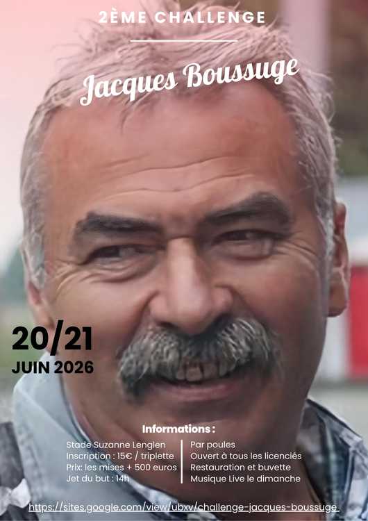 Concours en Triplette le 21 juin 2026 - Lieu à définir (75) - 00000