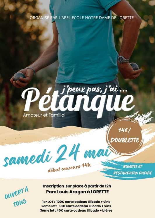 Concours de pétanque Ouvert à tous - Lorette