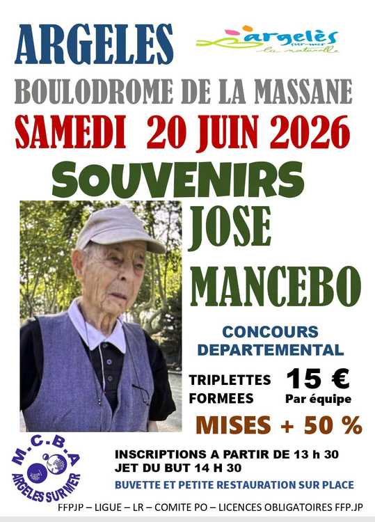 Concours de pétanque Officiel - Lieu à définir (66)