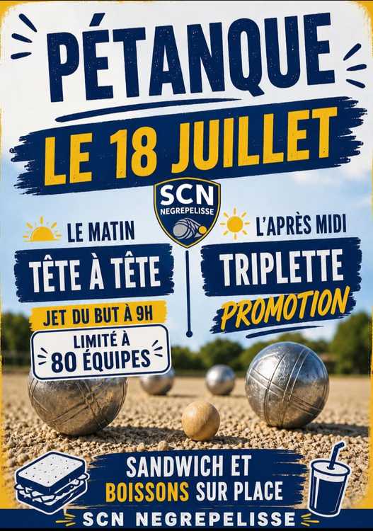 Concours en Tête à tête le 18 juillet 2026 - Lieu à définir (82) - 00000