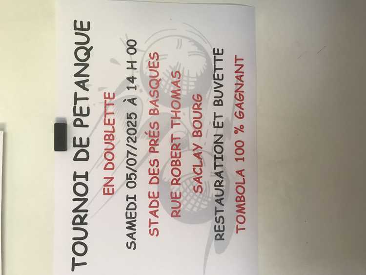 Concours de pétanque Ouvert à tous - Saclay