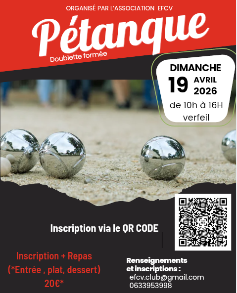 Concours de pétanque Ouvert à tous - Verfeil