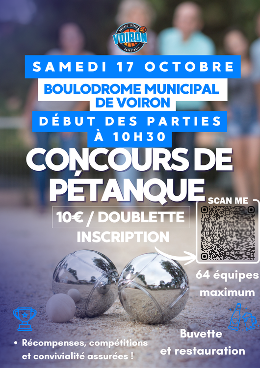 Concours de pétanque Ouvert à tous - Voiron