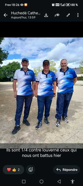  - Résultat du club de pétanque Azé